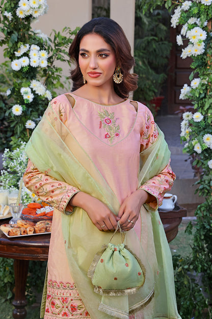 Zari Embroidered Gharara Suit | JAMAL | G123270