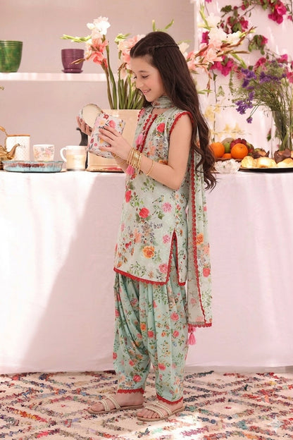Floral Printed Lawn Chicken Kari 3pc Suit | ZEB | S3291