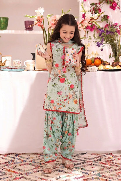 Floral Printed Lawn Chicken Kari 3pc Suit | ZEB | S3291