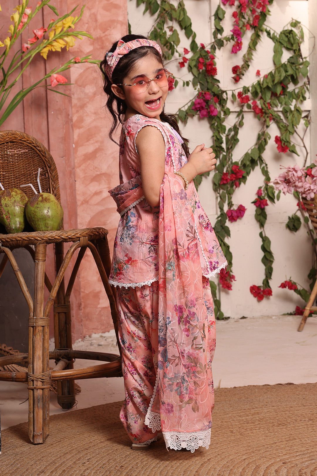 Floral Printed Lawn Chicken Kari 3pc Suit | S-Prints | S3295