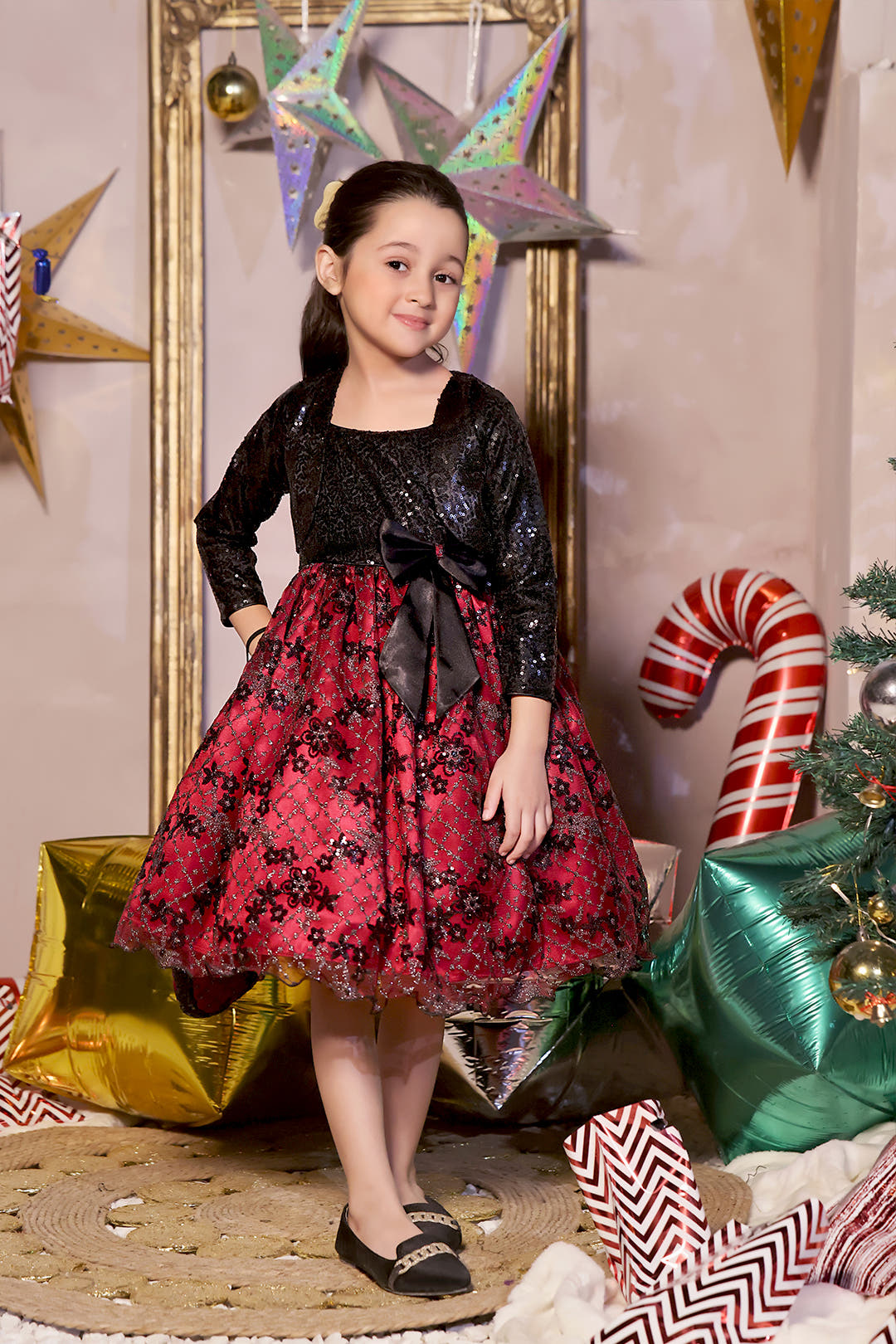 SANA'S net frock Pakistan Eid