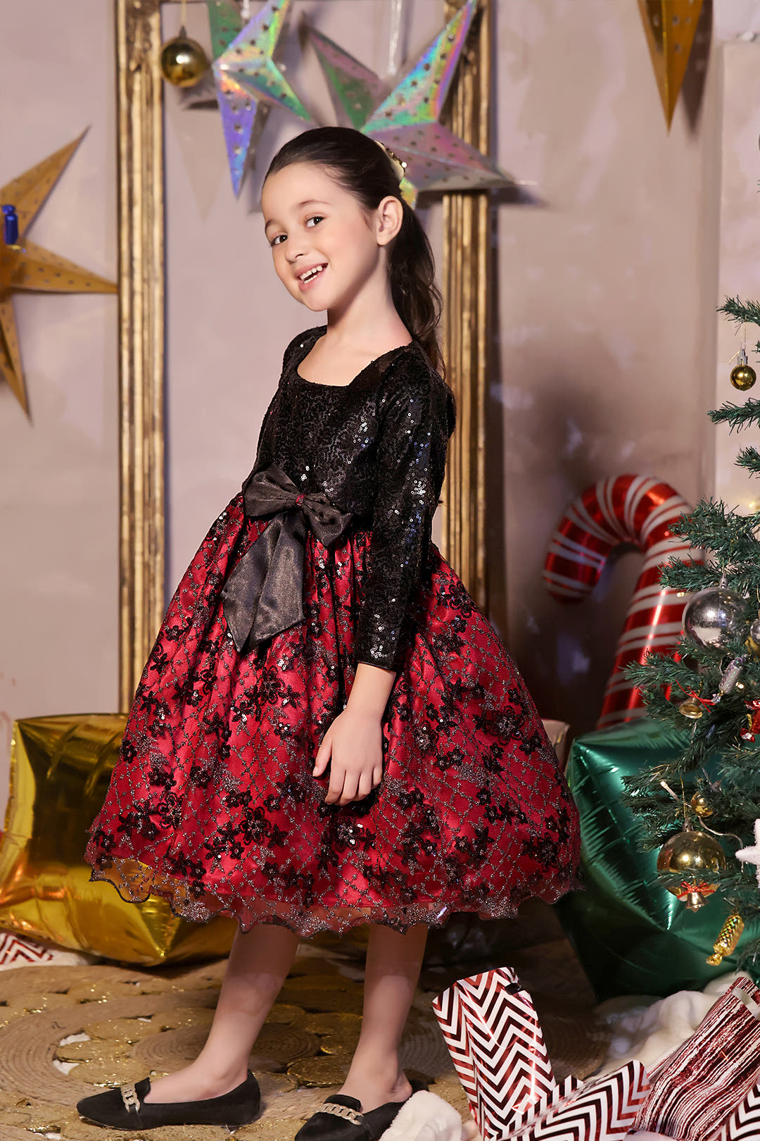 SANA'S net frock Pakistan Eid