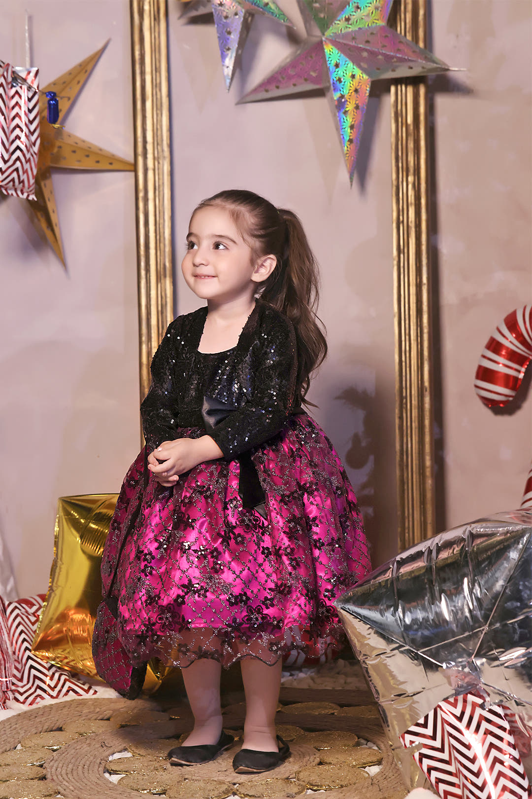SANA'S net frock Pakistan Eid
