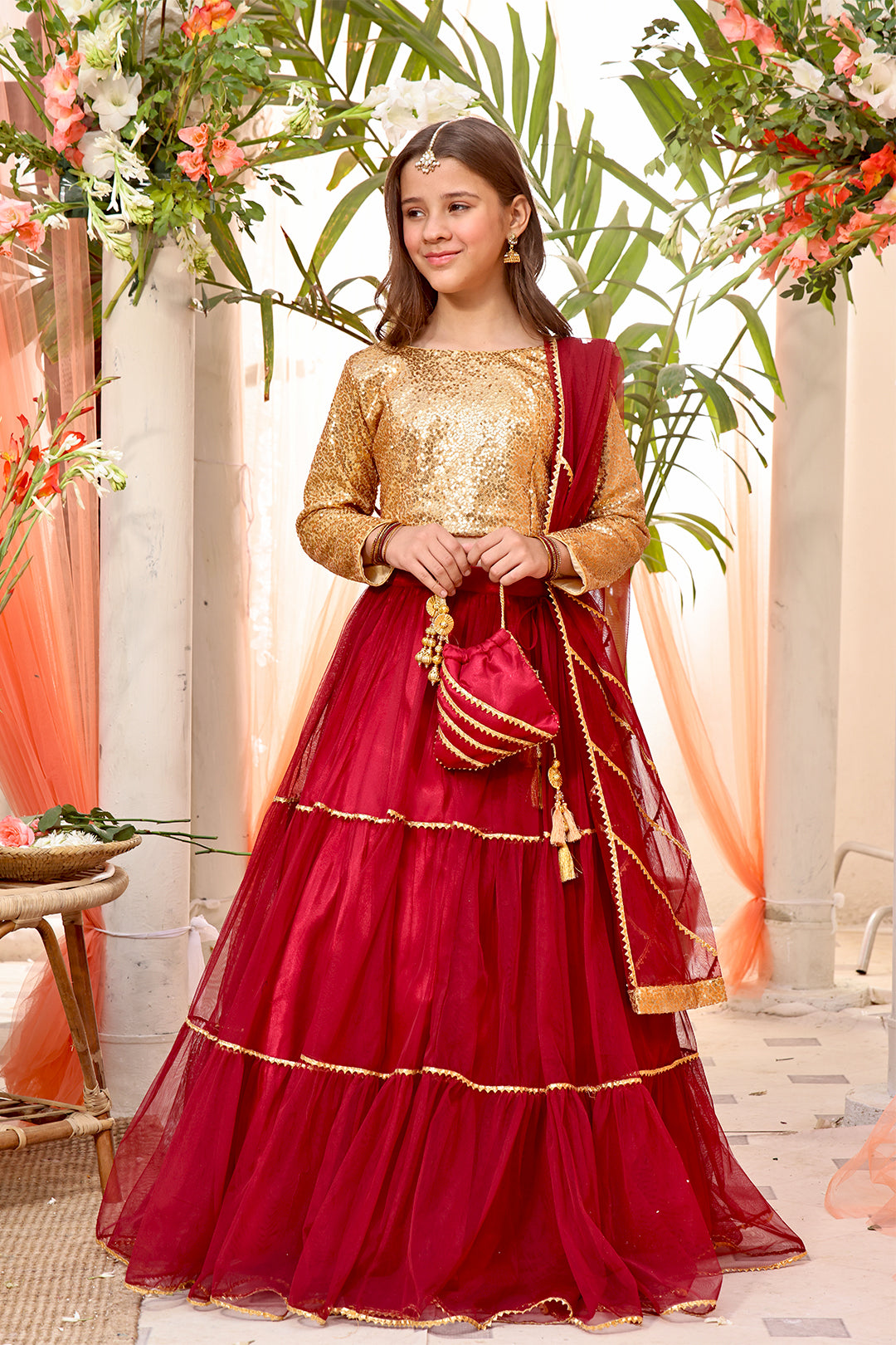 Sequins & Net Lehenga Choli | SHENDI | L3192 & L123192