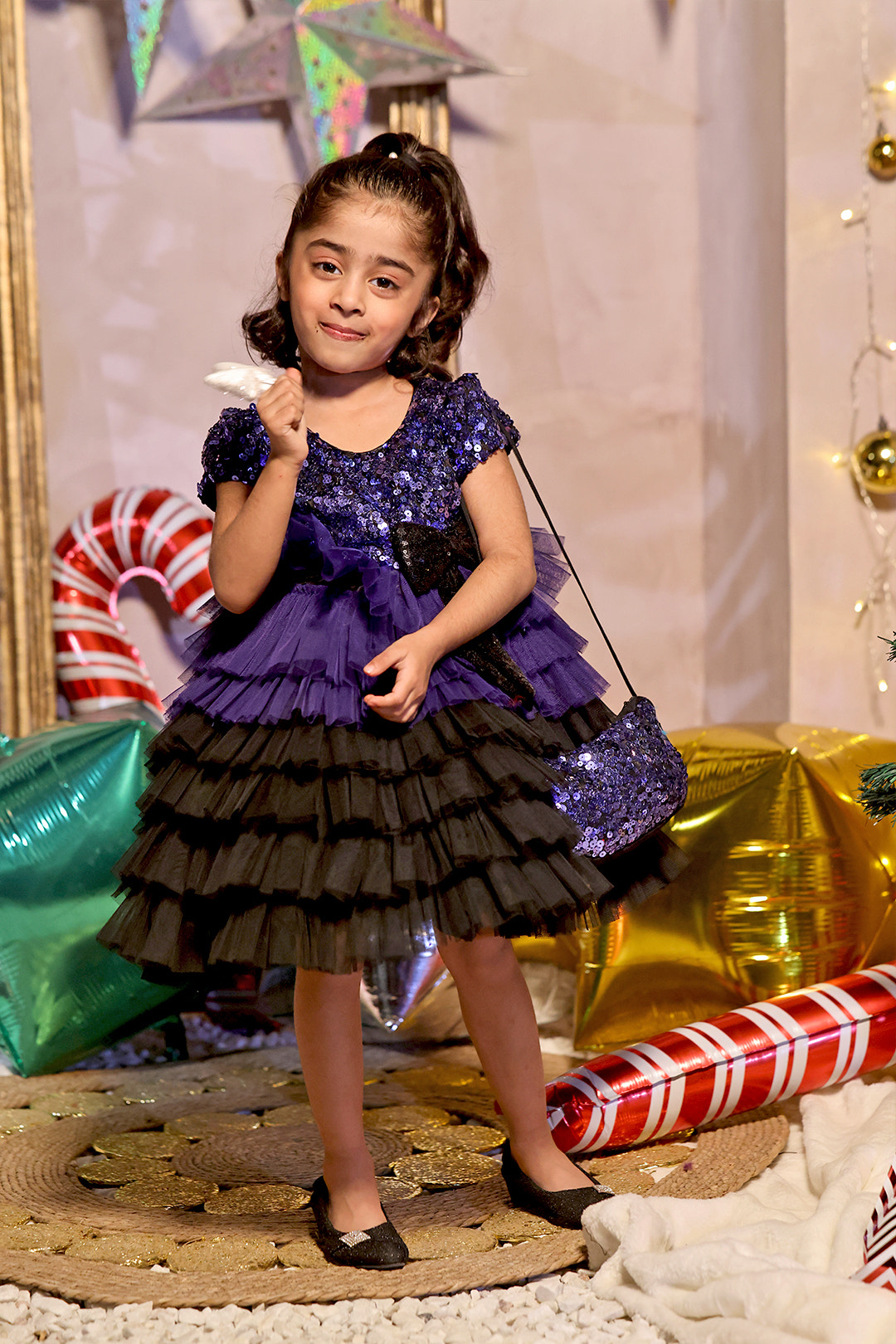 SANA'S net frock Pakistan Eid