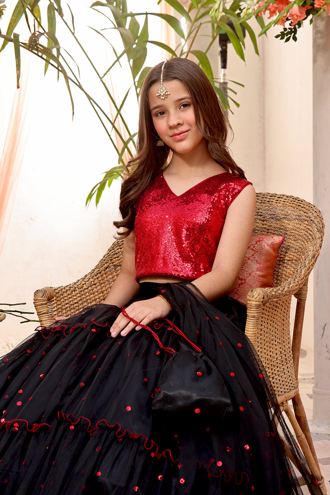 Sequins & Net Lehenga Choli | SHENDI | L3190 & L123190