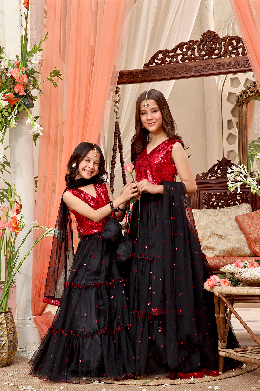 Sequins & Net Lehenga Choli | SHENDI | L3190 & L123190