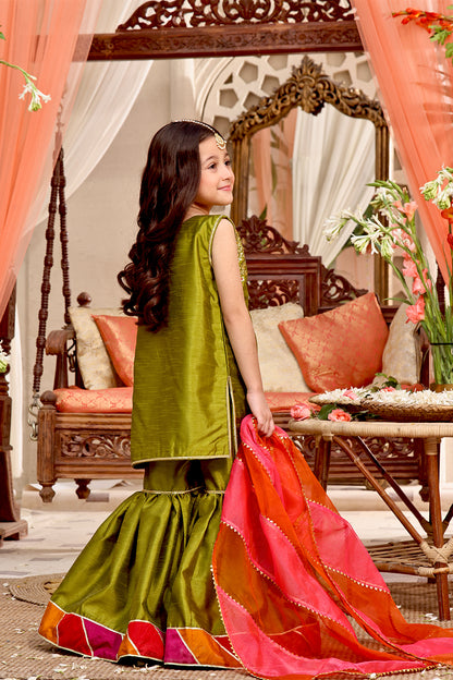 Lorex Embroidered Gharara Suit | SHENDI | G3161