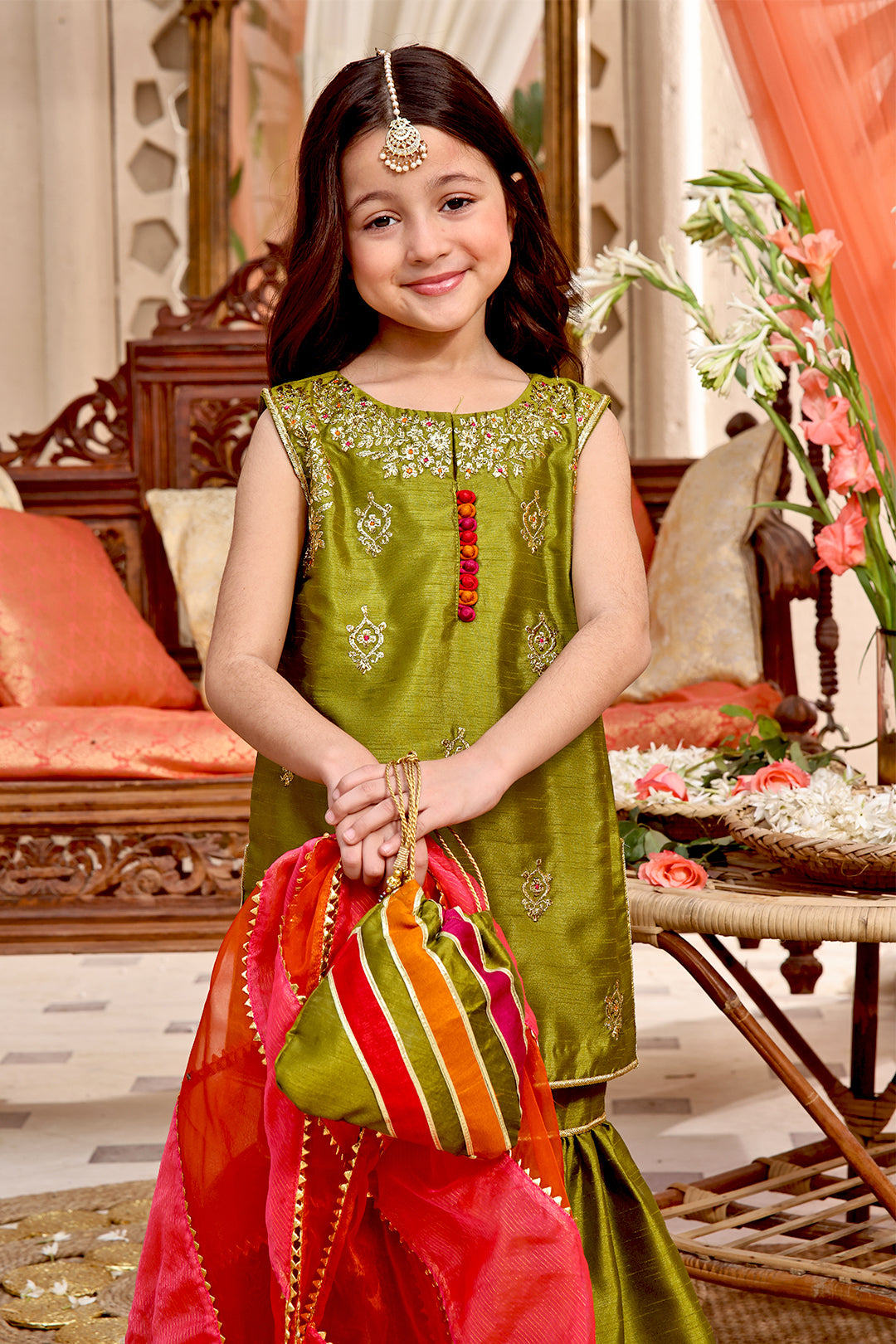 Lorex Embroidered Gharara Suit | SHENDI | G3161