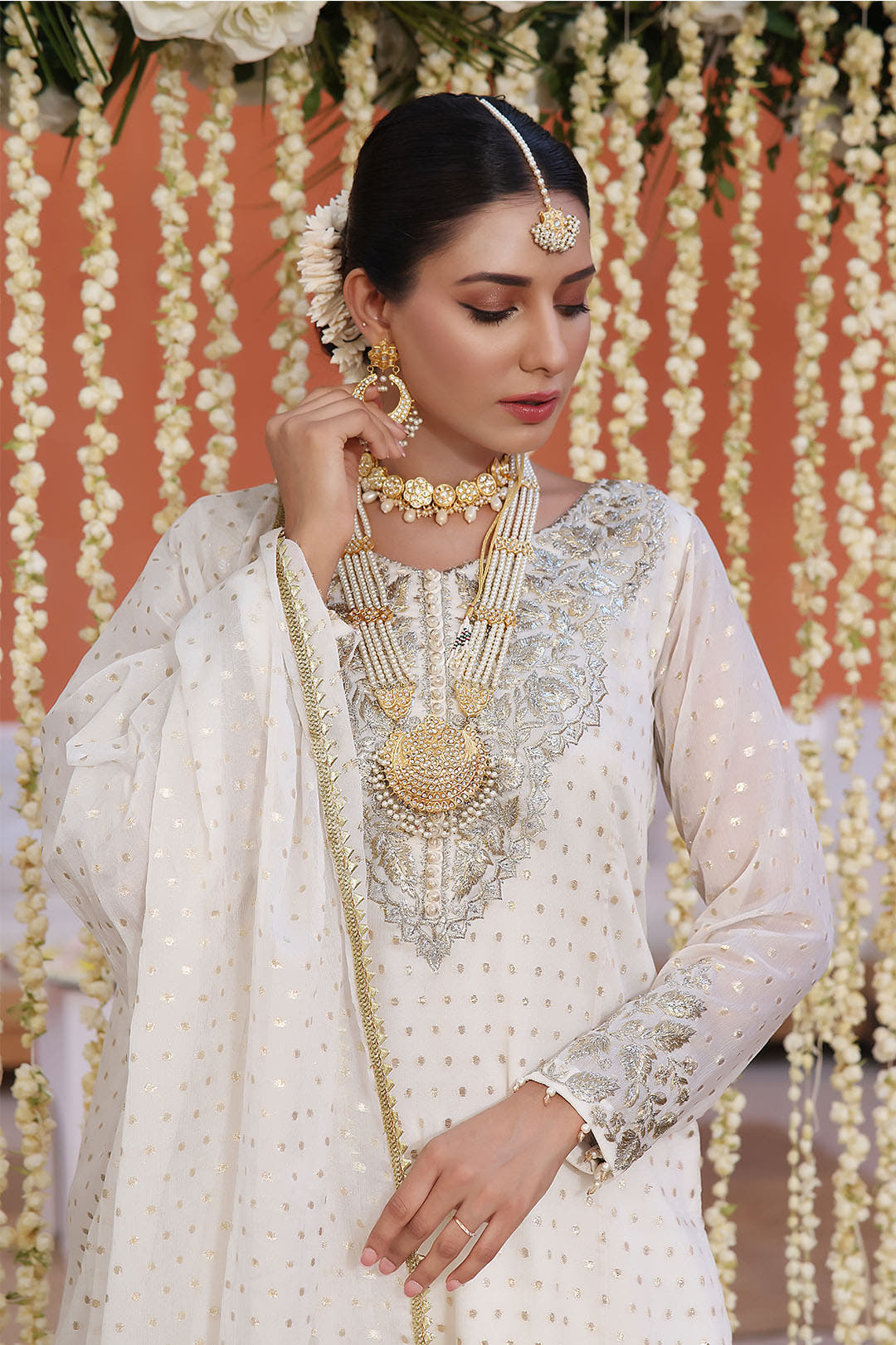 SANA'S red embroidered gharara suit Pakistan occasion wear