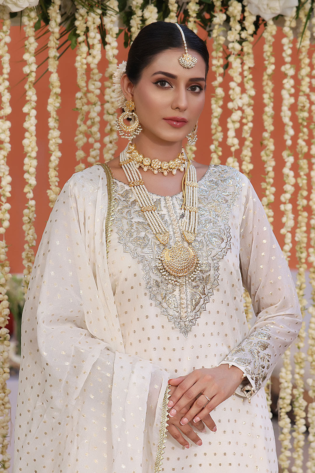 SANA'S red embroidered gharara suit Pakistan occasion wear