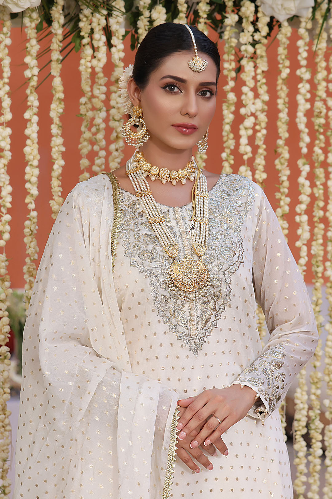 Zari & Lorex Embroidered Gharara | NIKHAAR | G202288