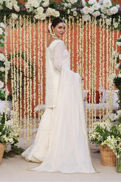 Zari & Lorex Embroidered Gharara | NIKHAAR | G202288
