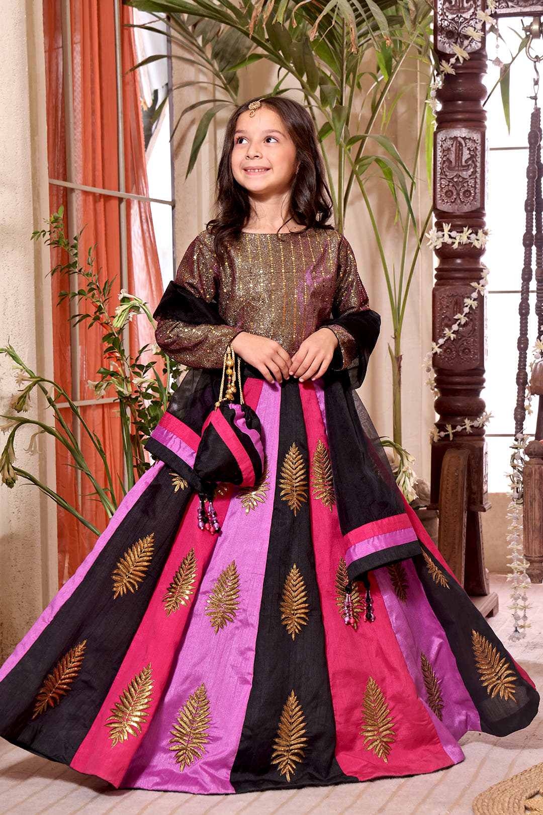 SANA'S raw silk lehenga Pakistan occasion wear