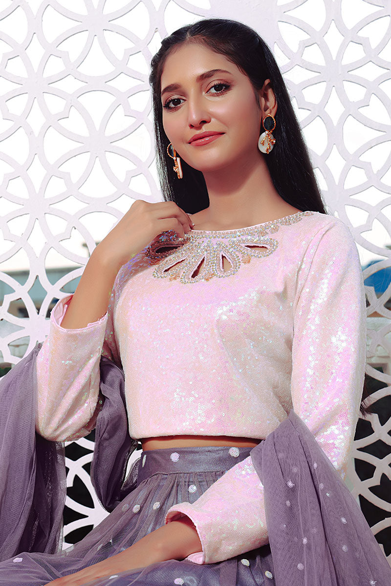Handwork Embroidered Lehenga Choli | SHENDI | L123187