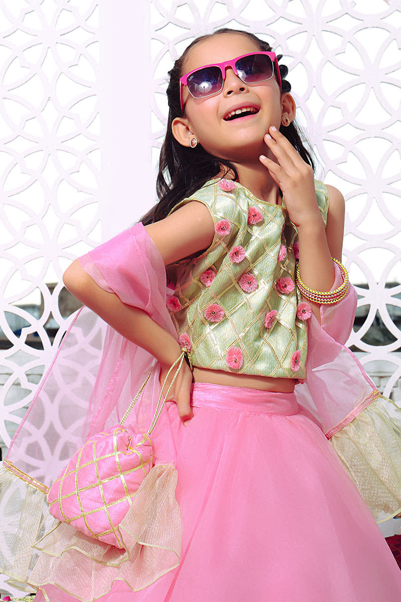 SANA'S red embroidered lehenga Pakistan occasion wear