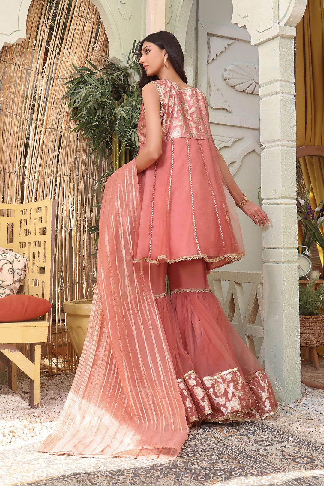 Lorex & Net Gharara 3pc Suit | SHIREEN FESTIVE | G123162