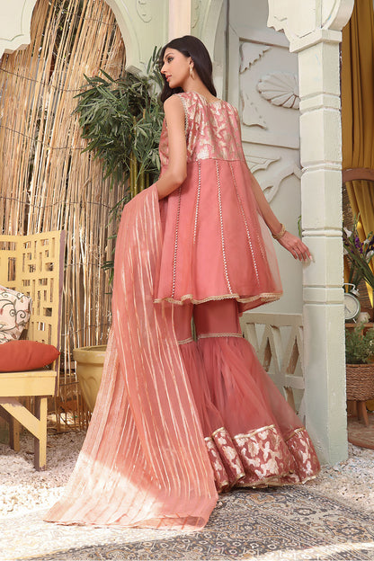 Lorex & Net Gharara 3pc Suit | SHIREEN FESTIVE | G123162