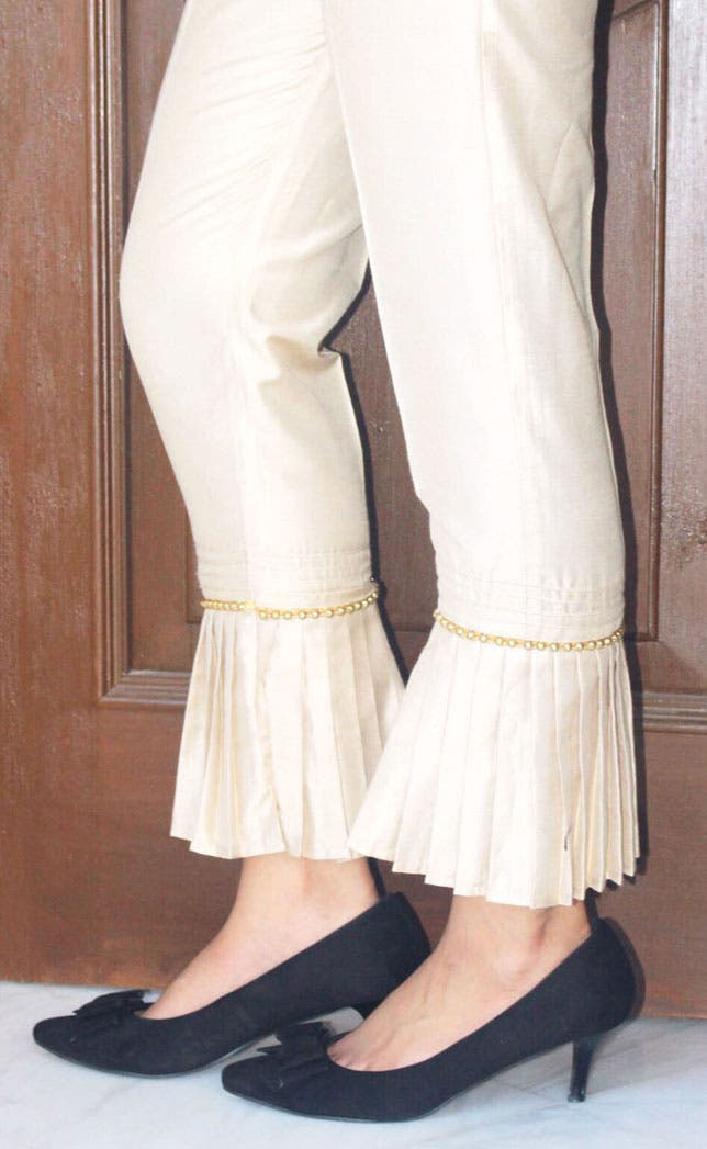 SANA'S raw silk ladies bottoms Pakistan occasion wear