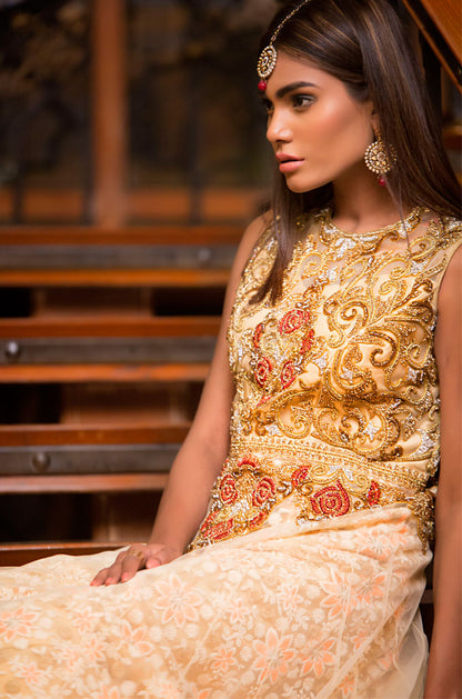 Embroidered Net Maxi | FC16 | 120998 - SANA'S