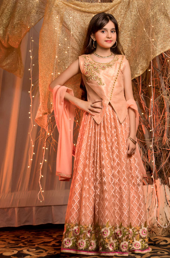 SANA'S red embroidered net lehenga Pakistan occasion wear