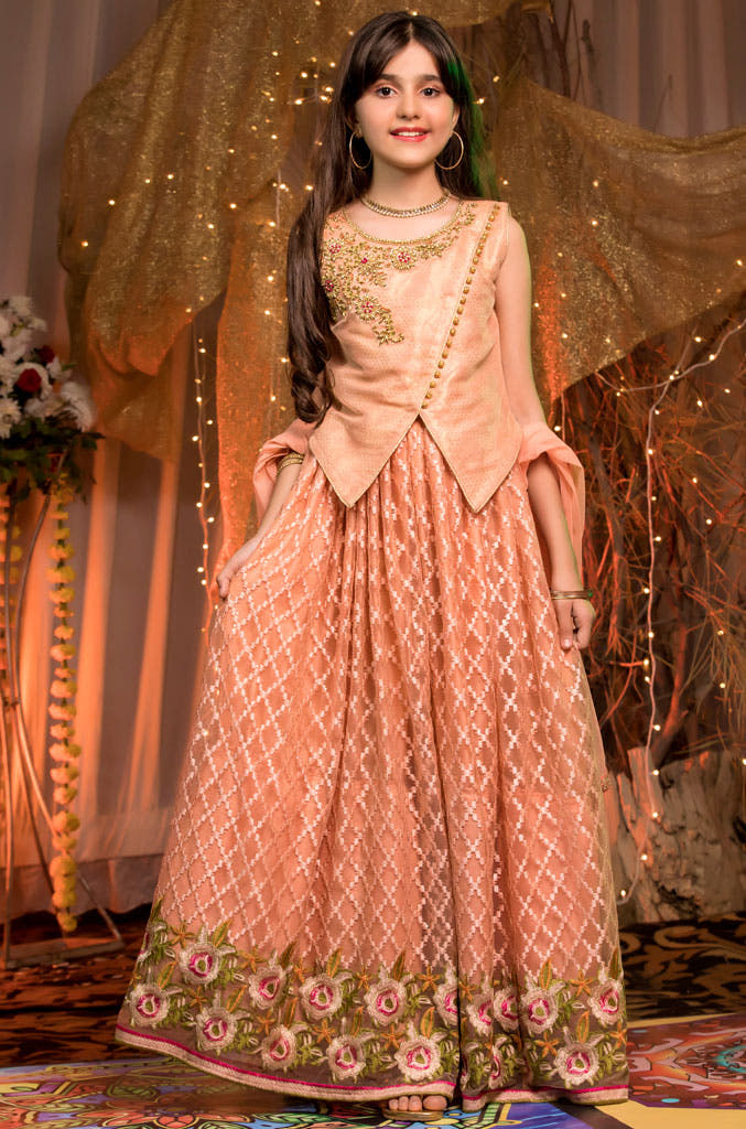 SANA'S red embroidered net lehenga Pakistan occasion wear