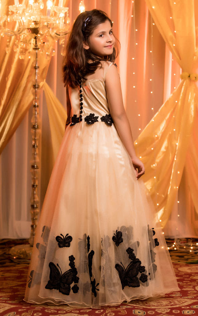 SANA'S red embroidered net maxi dress Pakistan occasion wear