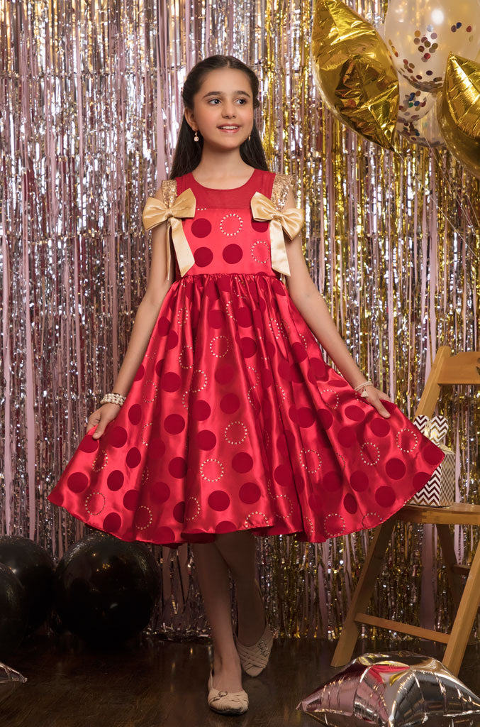 Round Flocked Taffeta Frock | BIRTHDAY BASH | F2011