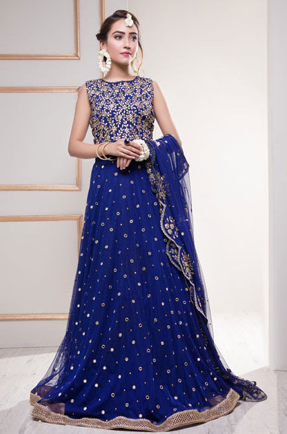 Mirror Embroidered Fine Net Lehenga Choli | SHAHIZAIB Vol 2 | L201926