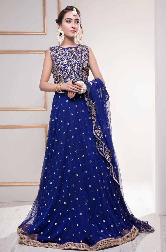 Mirror Embroidered Fine Net Lehenga Choli | SHAHIZAIB Vol 2 | L201926
