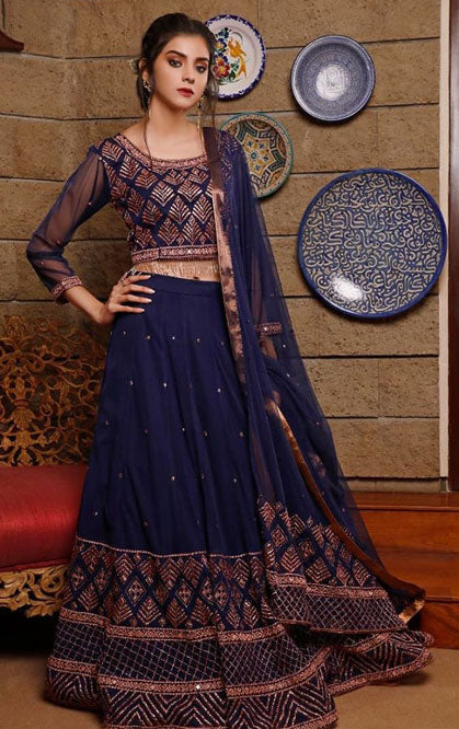 Lurex Gold Embroidered Net Maxi | WC1920 | L201953
