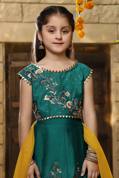 Zari Embroidered Raw Silk Lehenga Choli | New Collection | L3032