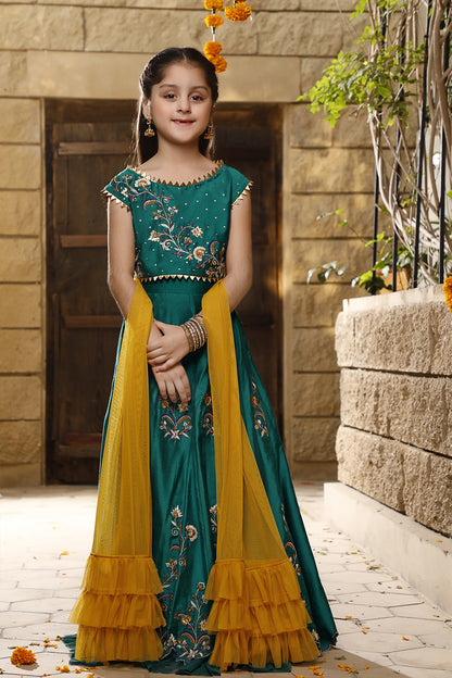 Zari Embroidered Raw Silk Lehenga Choli | New Collection | L3032