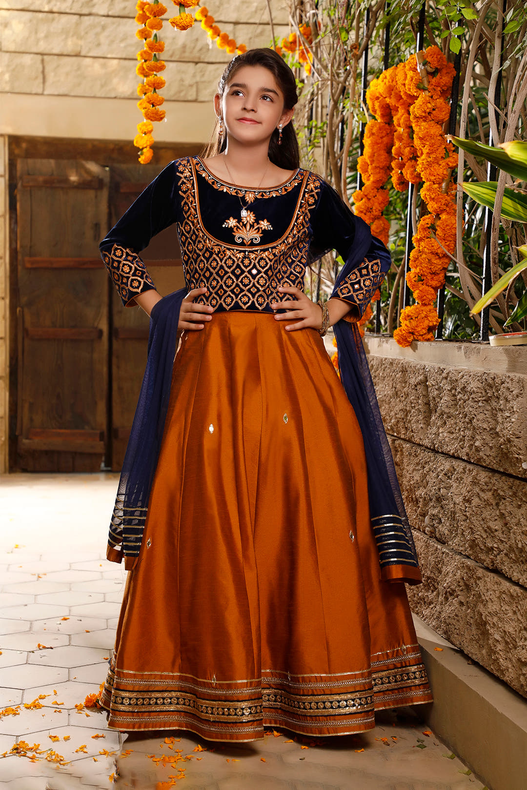 SANA'S red embroidered velvet lehenga Pakistan occasion wear