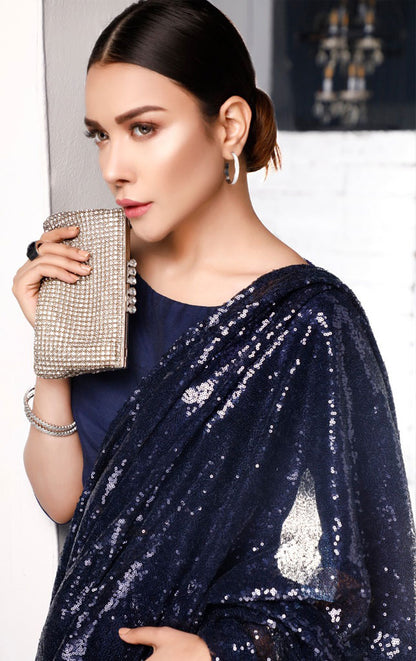 Self Sequins Classic Saree | SHENDI | SR202380