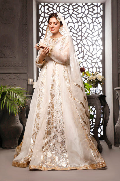 Handwork Embroidered Lorex Organza Maxi | Nikhaar | M202019