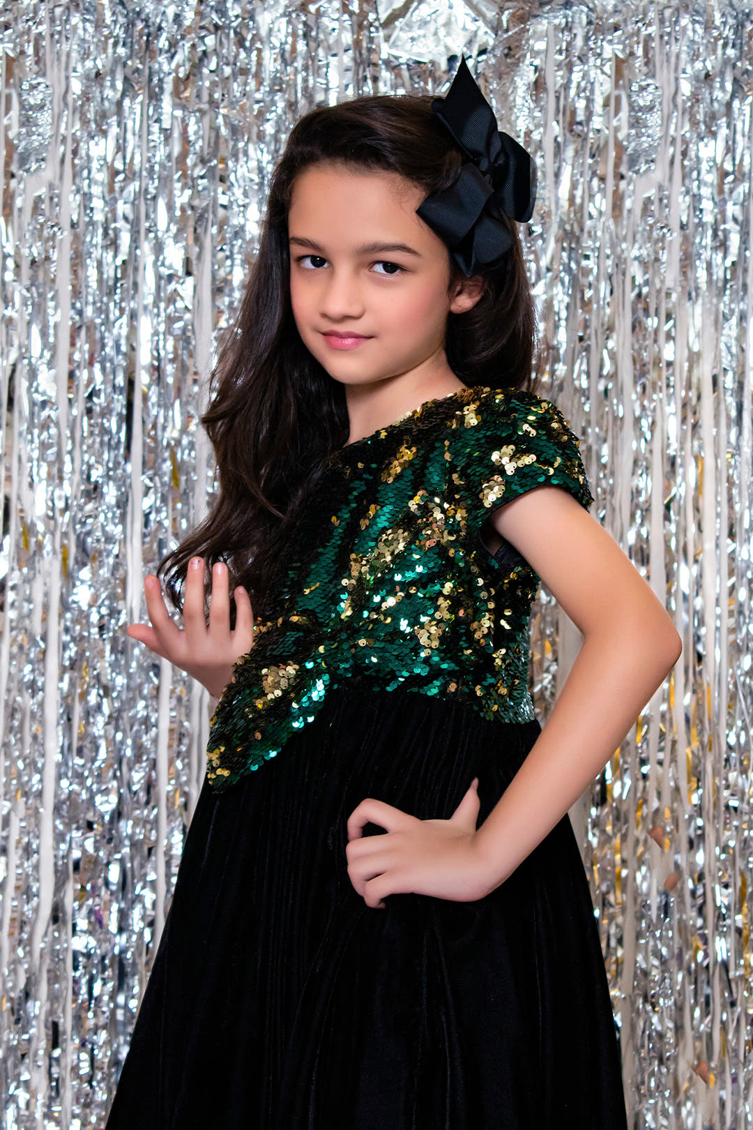 SANA'S velvet frock Pakistan party wear