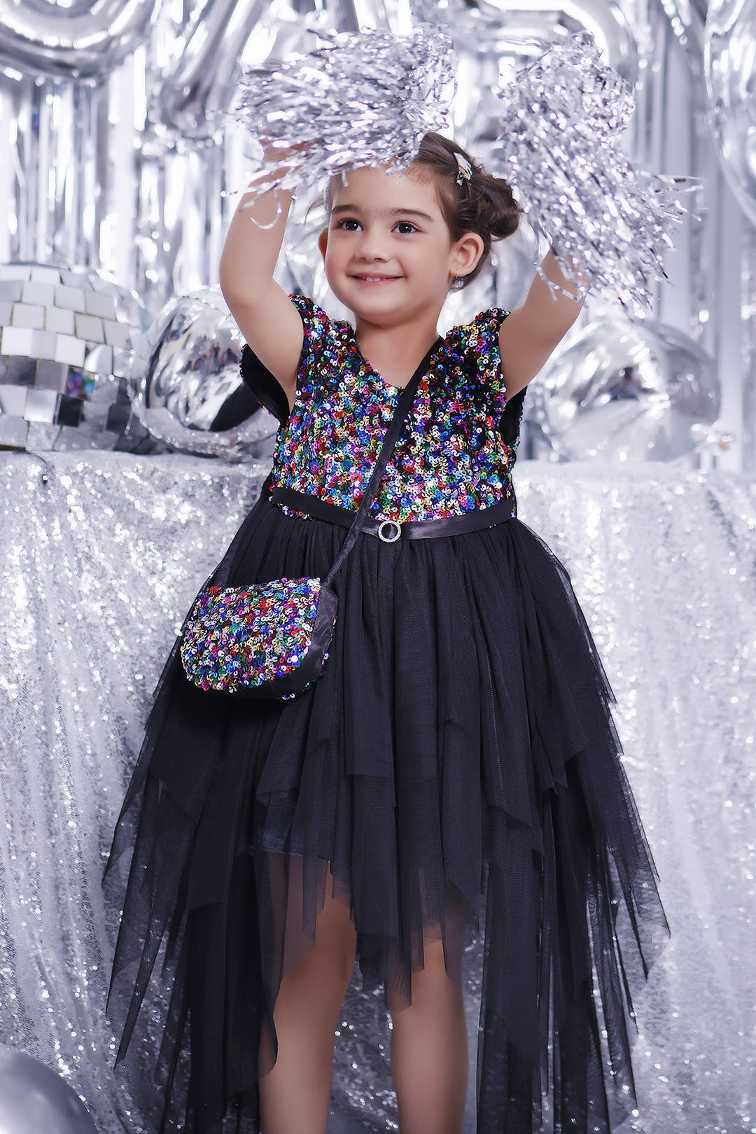 SANA'S net frock Pakistan party wear