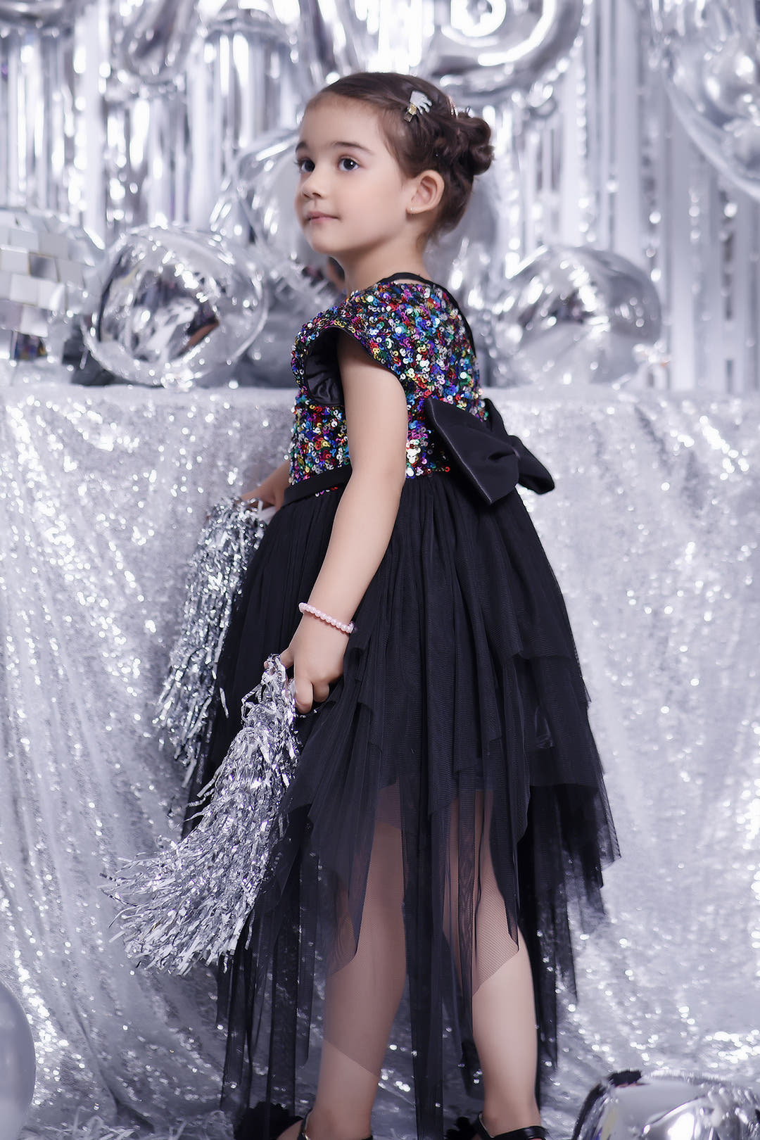 SANA'S net frock Pakistan party wear