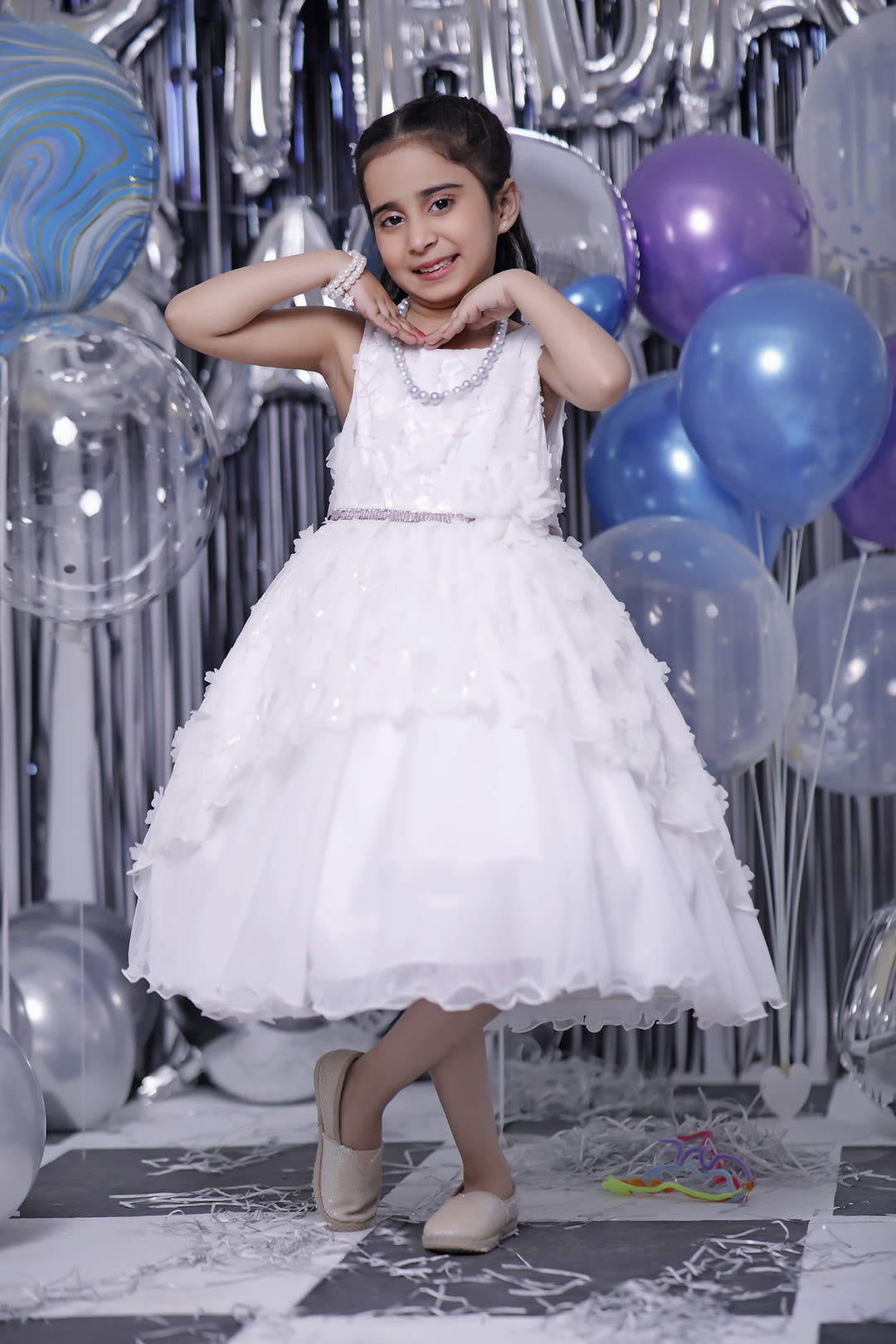 SANA'S red net frock Pakistan party wear