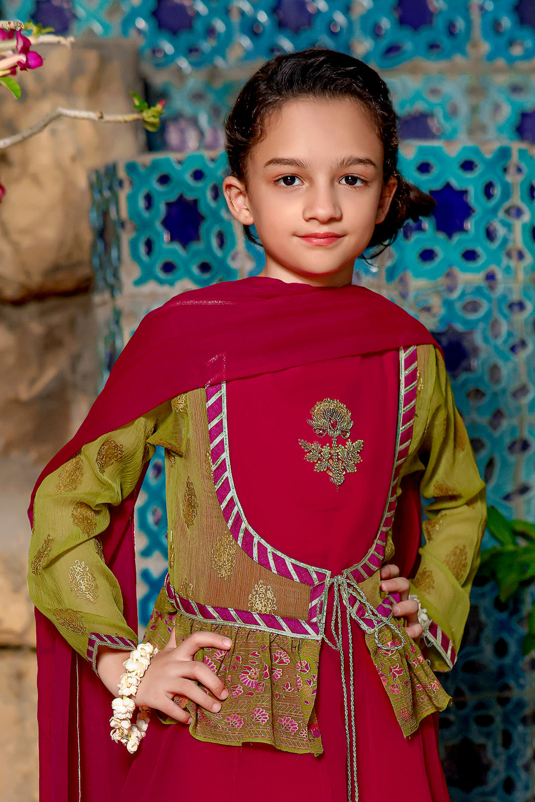 SANA'S printed chiffon gharara suit Pakistan Eid