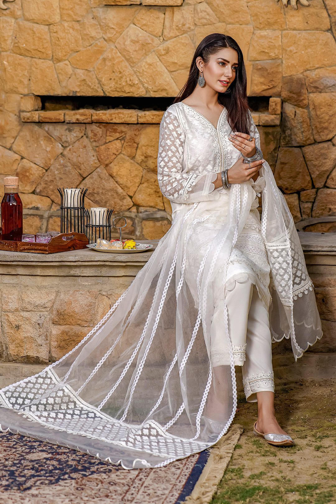 Organza Jacquard Luxury 3pc Suit | Eid Affairs | S202140