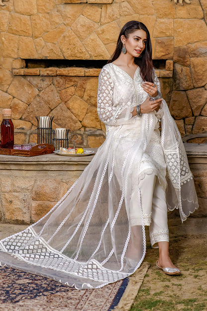 Organza Jacquard Luxury 3pc Suit | Eid Affairs | S202140