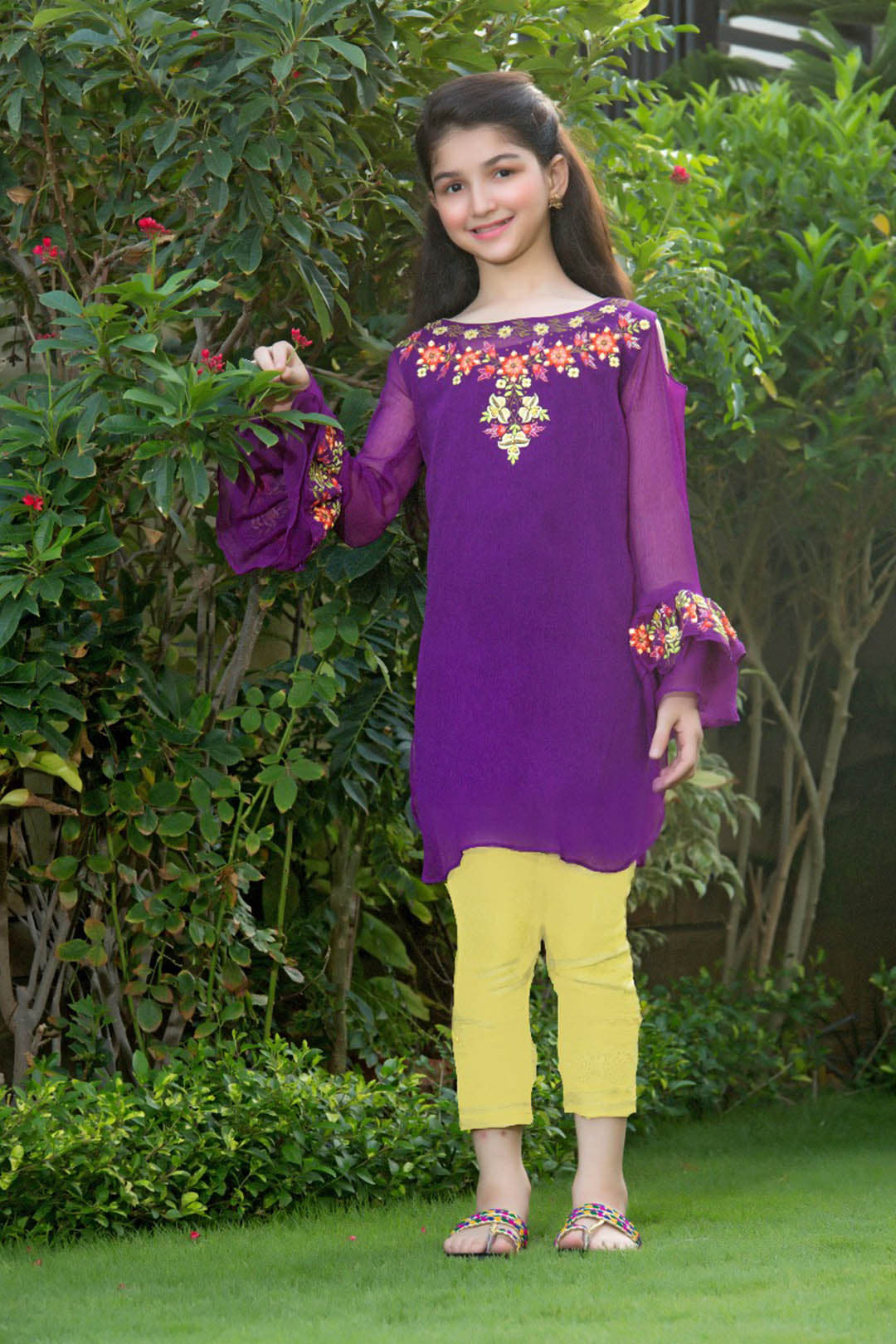 SANA'S red embroidered suit Pakistan occasion wear