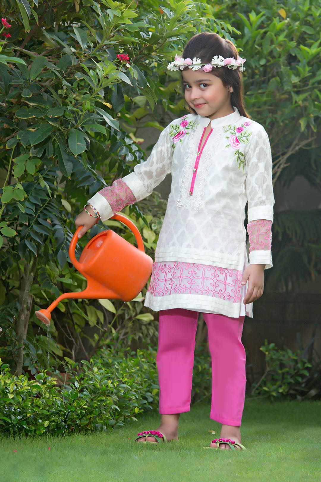 SANA'S red embroidered suit Pakistan occasion wear
