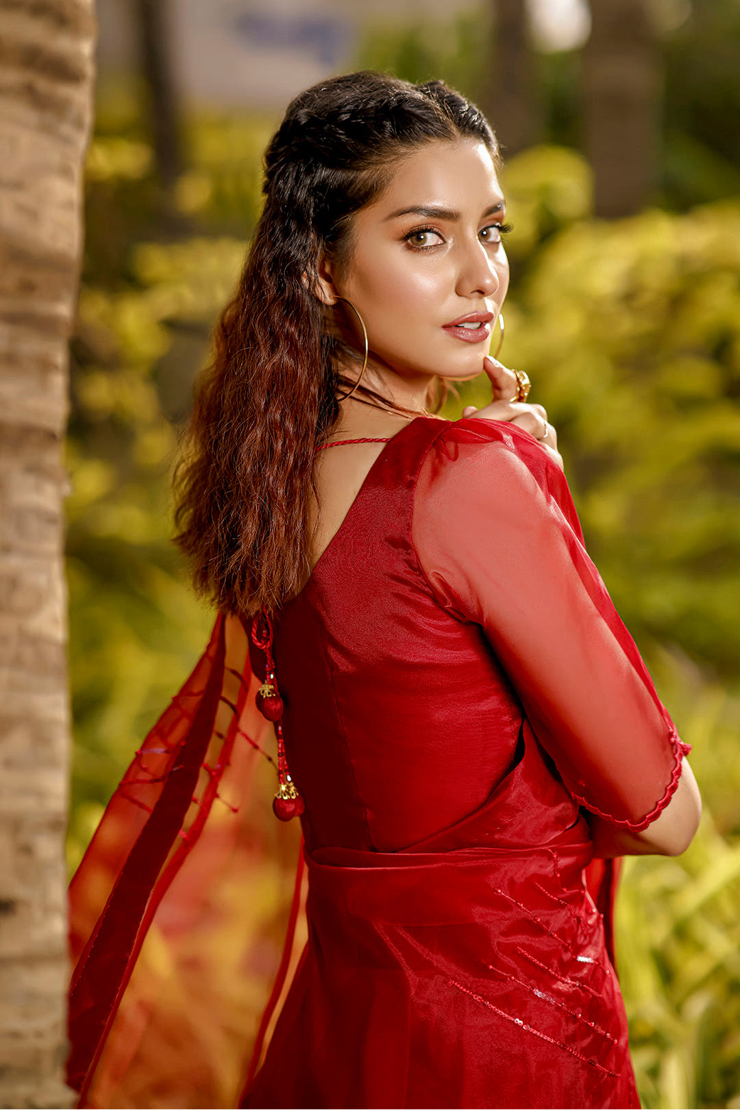 SANA'S organza saree Pakistan occasion wear