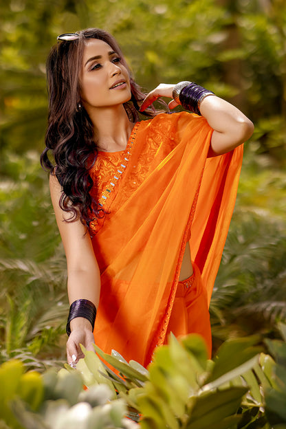 Organza Luxury Saree | TITLIYAN | SR202119