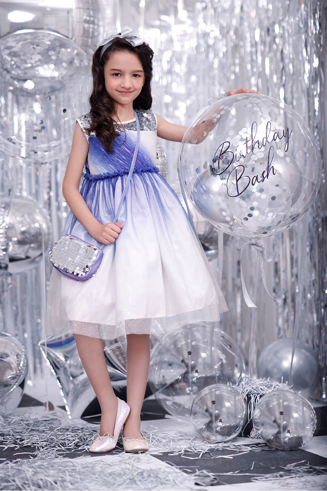 SANA'S net frock Pakistan party wear
