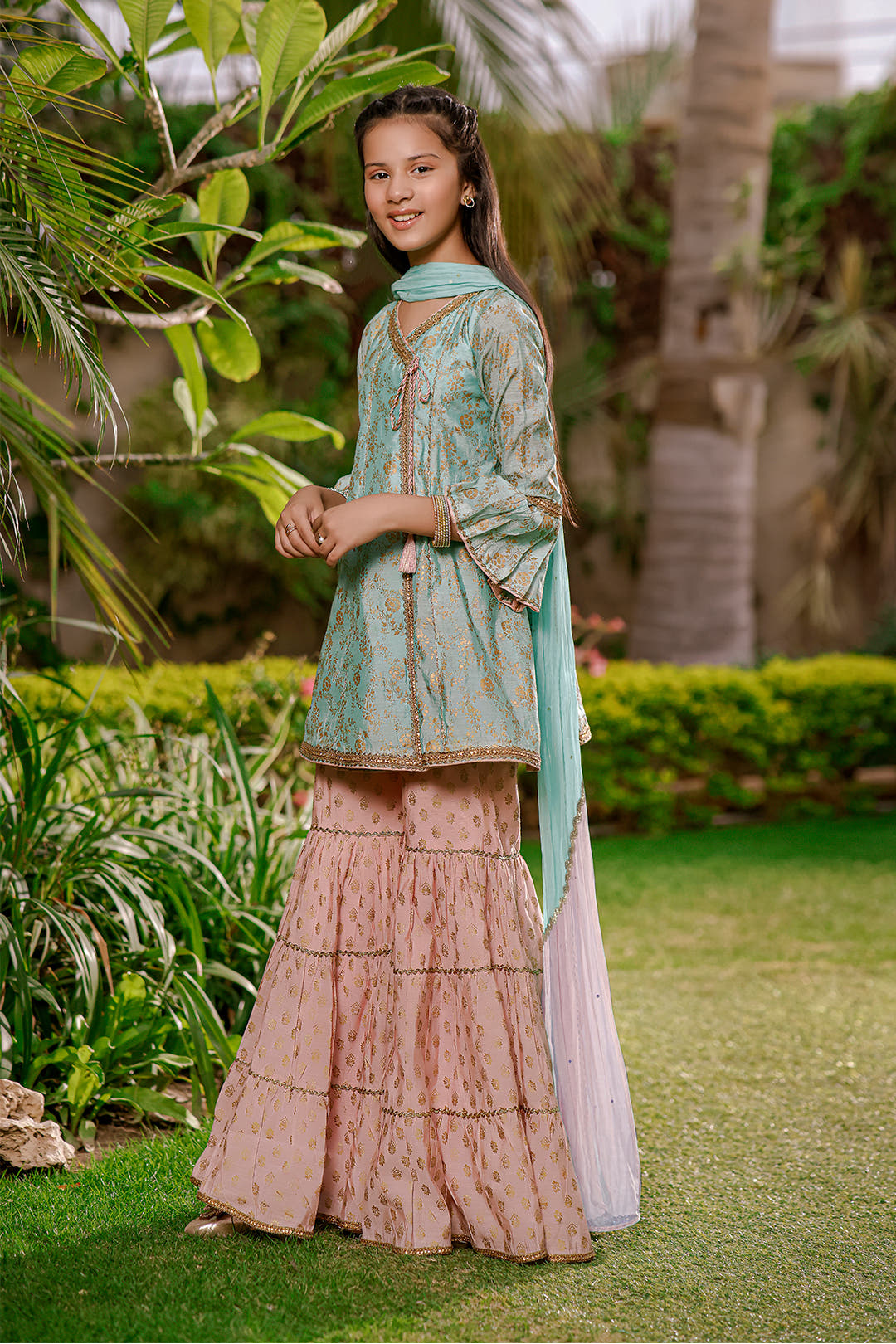 SANA'S gharara suit Pakistan Eid