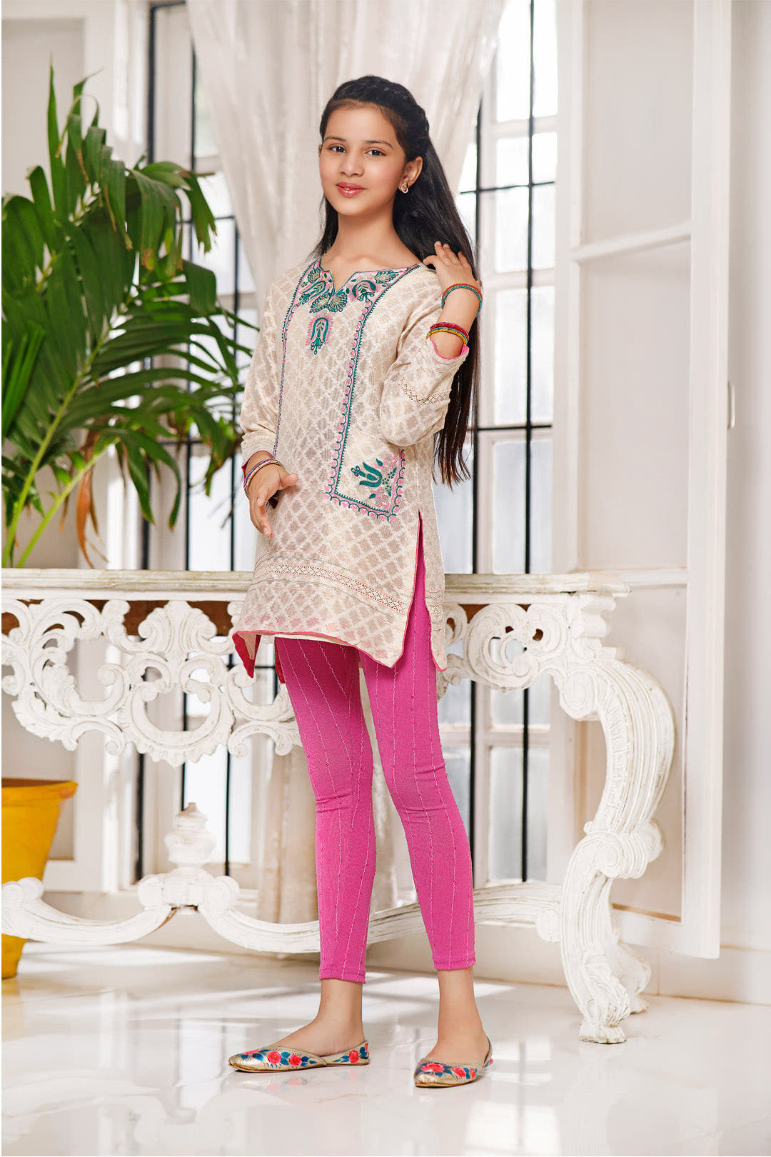 SANA'S red embroidered suit Pakistan occasion wear